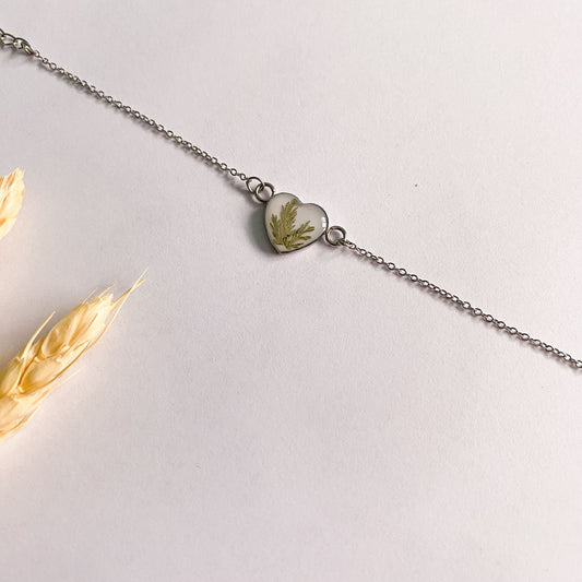 Brățară argintie cu frunzuliță