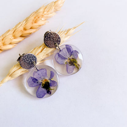 Cercei rotunzi cu toporași