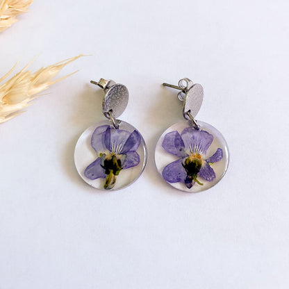 Cercei rotunzi cu toporași